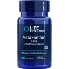 Life Extension Astaxanthin with Phospholipids 4mg, 30 Softgels